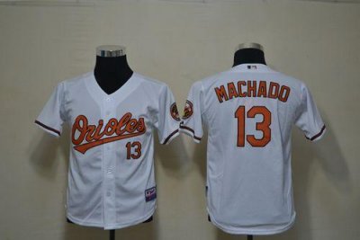 Jerseys Factory Cheap Orioles #13 Manny Machado White Cool Base