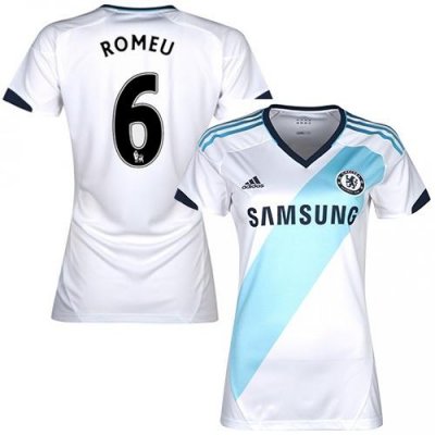 Jerseys Factory Cheap Women's Chelsea #6 Oriol Romeu Away Soccer