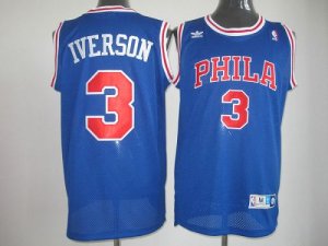 Jerseys Factory Cheap Throwback 76ers #3 Allen Iverson Stitched
