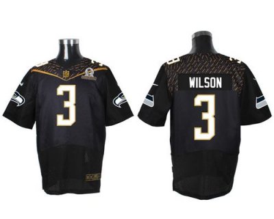 Jerseys Factory Cheap Nike Seahawks #3 Russell Wilson Black 2016