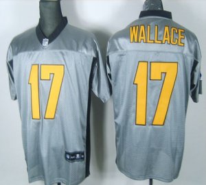 Jerseys Factory Cheap Steelers #17 Mike Wallace Grey Shadow Stit