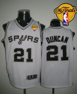Jerseys Factory Cheap Revolution 30 Spurs #21 Tim Duncan White F