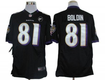 Jerseys Factory Cheap Nike Ravens #81 Anquan Boldin Black Altern
