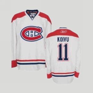 Jerseys Factory Cheap Canadiens #11 Saku Koivu Embroidered White