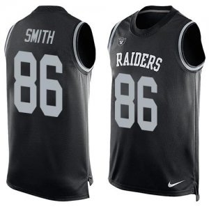 Jerseys Factory Cheap Nike Raiders #86 Lee Smith Black Team Colo