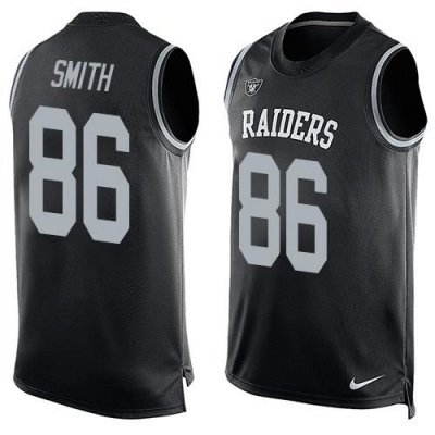 Jerseys Factory Cheap Nike Raiders #86 Lee Smith Black Team Colo