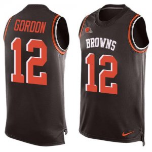 Jerseys Factory Cheap Nike Browns #12 Josh Gordon Brown Team Col