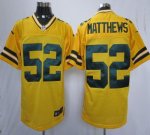 Jerseys Factory Cheap Nike Packers #52 Clay Matthews Yellow Alte