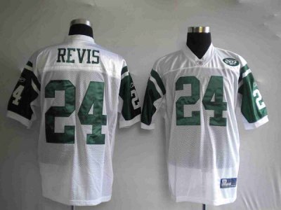 Jerseys Factory Cheap Jets #24 Darrelle Revis Stitched White NFL