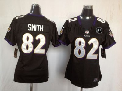 Jerseys Factory Cheap Nike Ravens #82 Torrey Smith Black Alterna