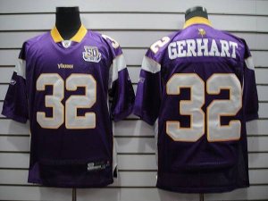 Jerseys Factory Cheap Vikings #32 Toby Gerhart Purple Team 50TH