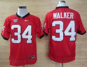 Jerseys Factory Cheap Bulldogs #34 Herschel Walker Red SEC Patch