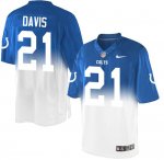 Jerseys Factory Cheap Nike Colts #21 Vontae Davis Royal Blue/Whi
