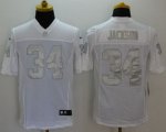 Jerseys Factory Cheap Nike Raiders #34 Bo Jackson White Men's St