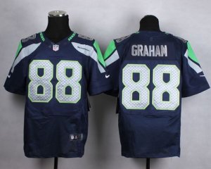 Jerseys Factory Cheap Nike Seahawks #88 Jimmy Graham Steel Blue