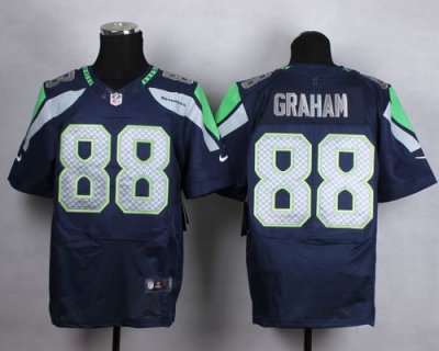 Jerseys Factory Cheap Nike Seahawks #88 Jimmy Graham Steel Blue