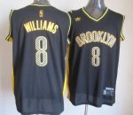 Jerseys Factory Cheap Nets #8 Deron Williams Black Electricity F