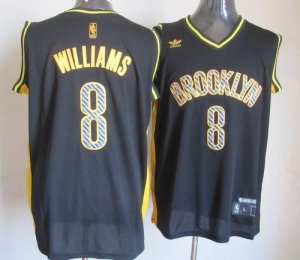 Jerseys Factory Cheap Nets #8 Deron Williams Black Electricity F