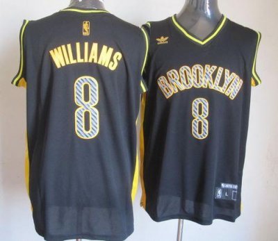 Jerseys Factory Cheap Nets #8 Deron Williams Black Electricity F