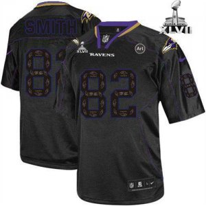 Jerseys Factory Cheap Nike Ravens #82 Torrey Smith New Lights Ou