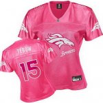 Jerseys Factory Cheap Broncos #15 Tim Tebow Pink 2011 Women's Fe