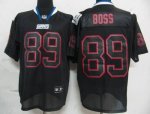 Jerseys Factory Cheap Giants #89 Kevin Boss Lights Out Black Sti