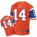 Jerseys Factory Cheap Nike Broncos #14 Cody Latimer Orange Throw