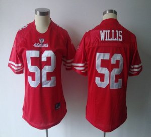 Jerseys Factory Cheap 49ers #52 Patrick Willis Red Women's Team