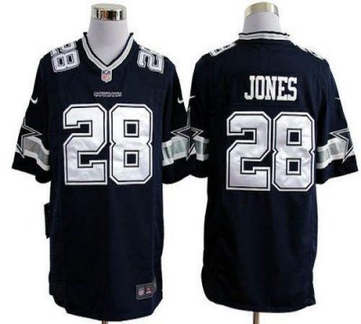Jerseys Factory Cheap Nike Cowboys #28 Felix Jones Navy Blue Tea