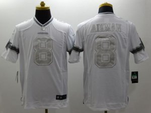 Jerseys Factory Cheap Nike Cowboys #8 Troy Aikman White Men's St