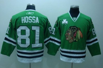 Jerseys Factory Cheap Blackhawks #81 Marian Hossa Embroidered Gr