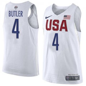 Jerseys Factory Cheap Nike Team USA #4 Jimmy Butler White 2016 D
