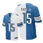 Jerseys Factory Cheap Nike Lions #15 Golden Tate III Blue/White