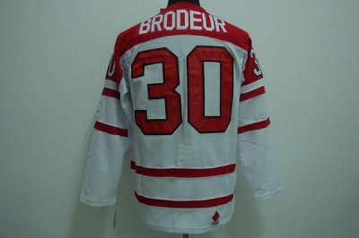 Jerseys Factory Cheap Team Canada 2010 Olympic #30 Brodeur Embro