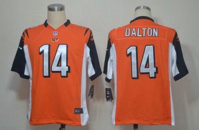 Jerseys Factory Cheap Nike Bengals #14 Andy Dalton Orange Altern