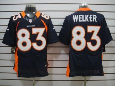Jerseys Factory Cheap Nike Broncos #83 Wes Welker Navy Blue Alte