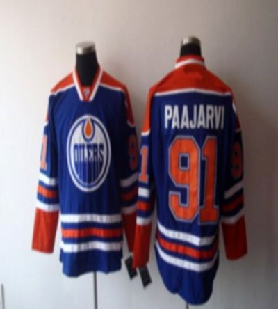Jerseys Factory Cheap Oilers #91 Magnus Paajarvi Embroidered Lig