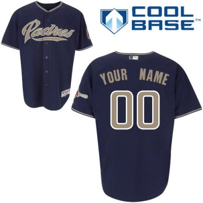 Jerseys Factory Cheap Padres Customized Authentic Blue Cool Base