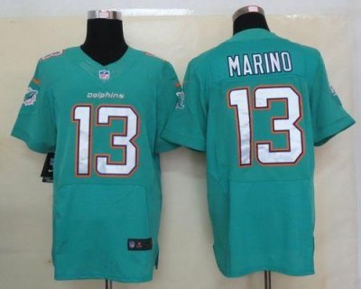 Jerseys Factory Cheap Nike Dolphins #13 Dan Marino Aqua Green Te