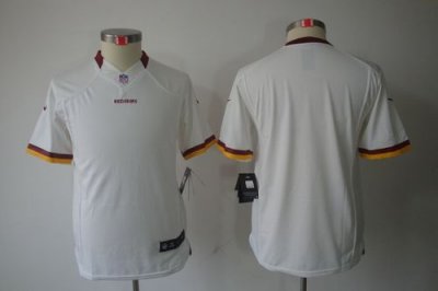 Jerseys Factory Cheap Nike Redskins Blank White Youth Embroidere