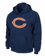 Jerseys Factory Cheap Chicago Bears Logo Pullover Hoodie Dark Bl
