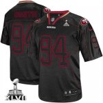 Jerseys Factory Cheap Nike 49ers #94 Justin Smith Lights Out Bla
