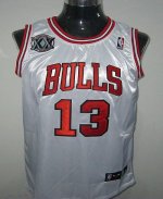 Jerseys Factory Cheap Bulls #13 Joakim Noah White With 20TH Stit