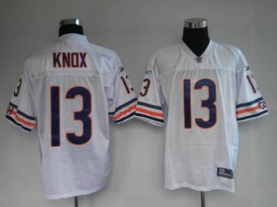 Jerseys Factory Cheap Bears #13 Johnny Knox White Stitched NFL J