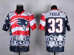 Jerseys Factory Cheap Nike Patriots #33 Kevin Faulk Navy Blue Me