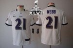 Jerseys Factory Cheap Nike Ravens #21 Lardarius Webb White Super
