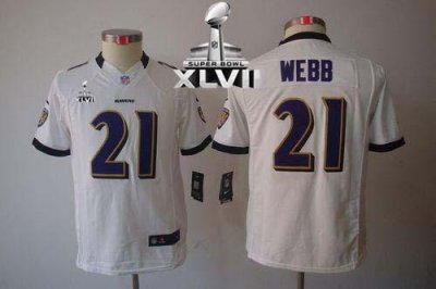 Jerseys Factory Cheap Nike Ravens #21 Lardarius Webb White Super