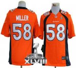 Jerseys Factory Cheap Nike Broncos #58 Von Miller Orange Team Co