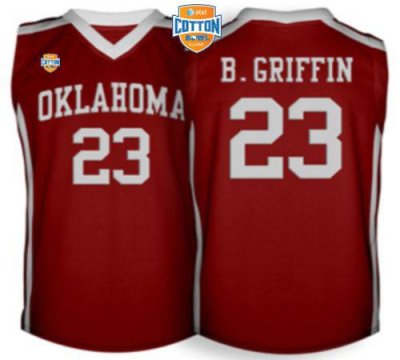 Jerseys Factory Cheap Sooners #23 Blake Griffin Red Basketball A