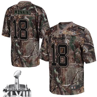 Jerseys Factory Cheap Nike Broncos #18 Peyton Manning Camo Super